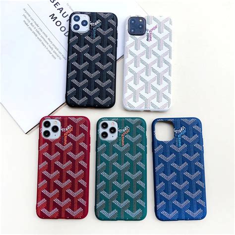 goyard blue phone case|authentic goyard iphone case.